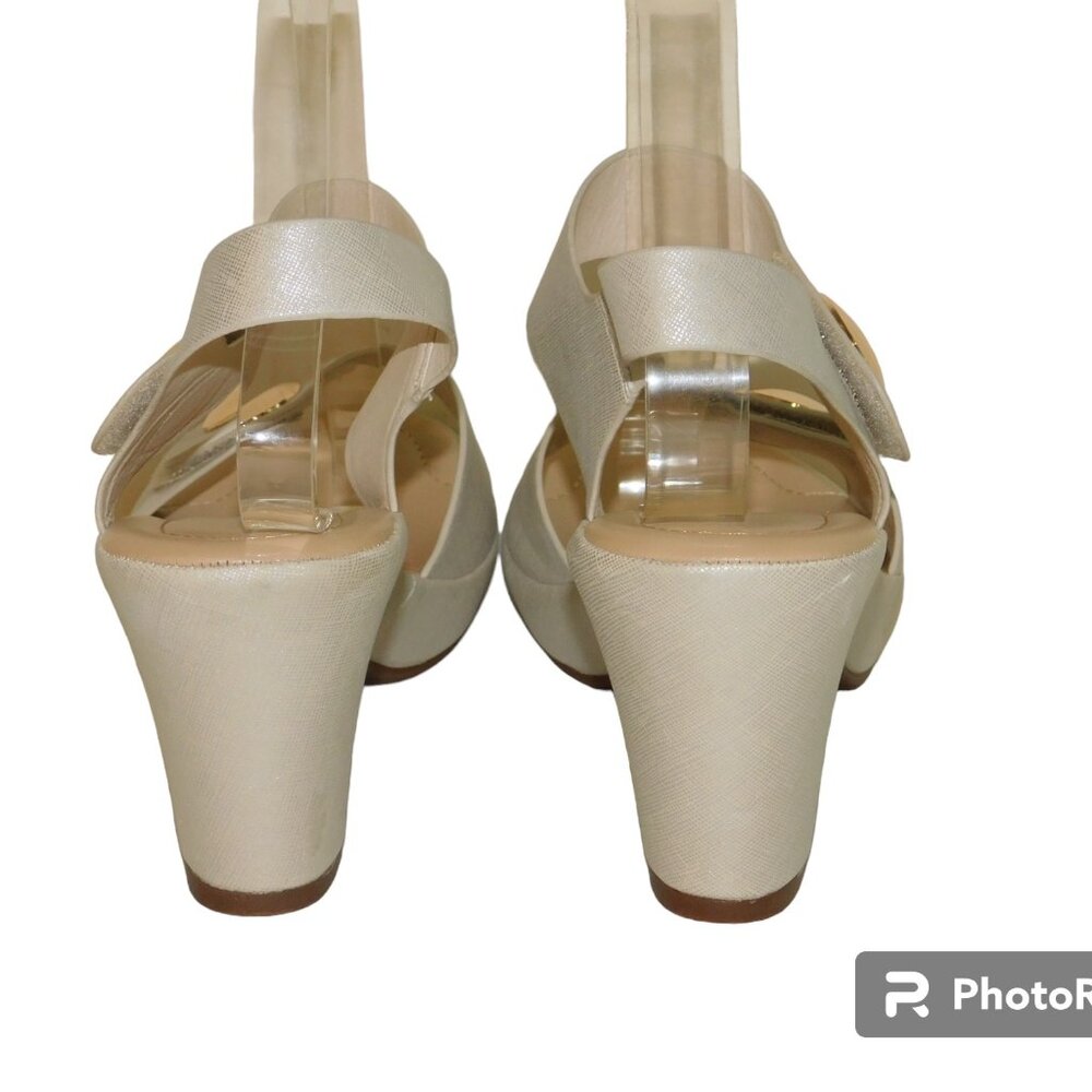 Elegant Cream Women's Heels - Picture 5 of 11